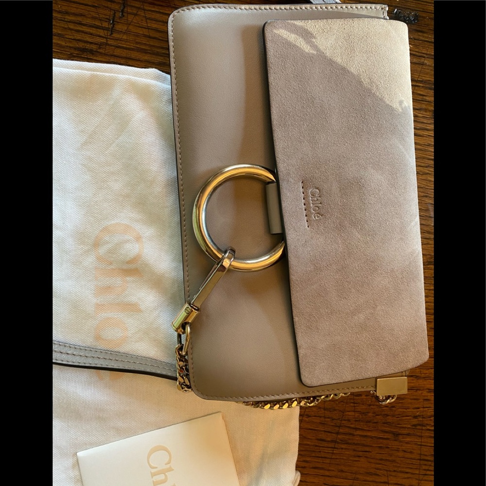 Chloe Faye Small Leather Shoulder Bag